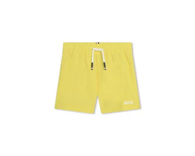 BOSS pantaloni scurti de baie copii culoarea verde