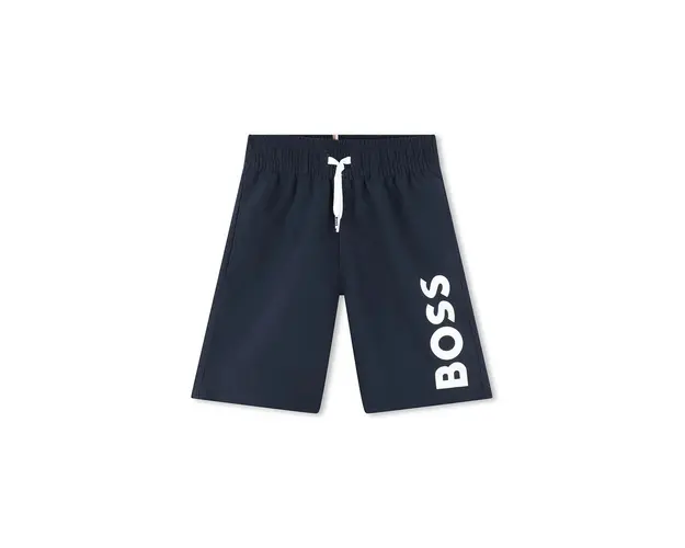 BOSS pantaloni scurti de baie copii culoarea albastru marin