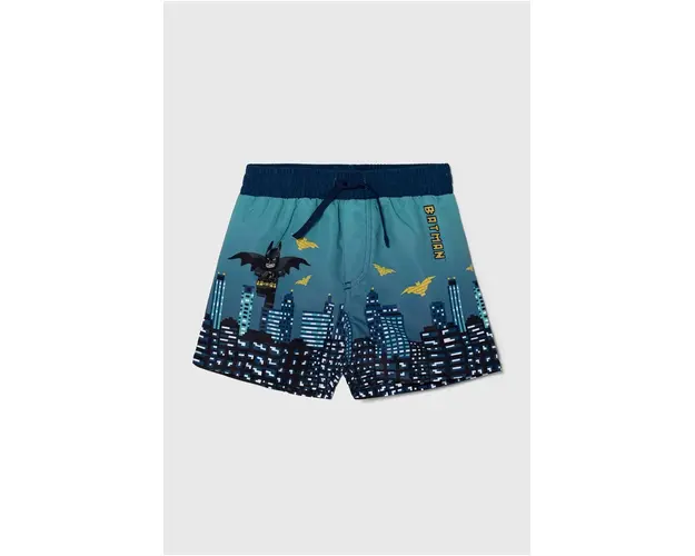 Lego pantaloni scurti de baie copii x Batman culoarea verde
