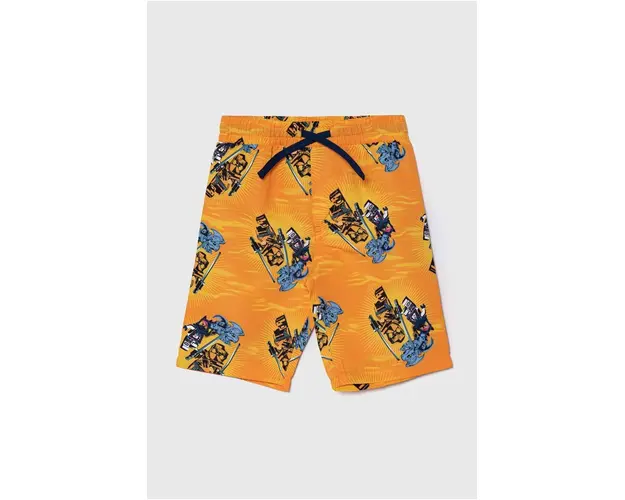 Lego pantaloni scurti de baie copii culoarea portocaliu