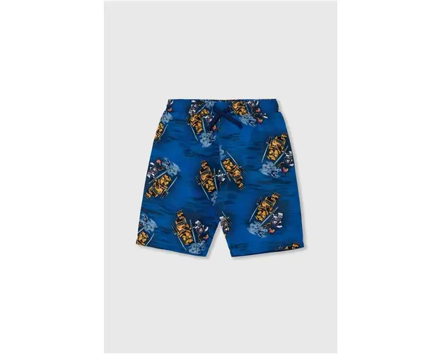 Lego pantaloni scurti de baie copii culoarea albastru marin