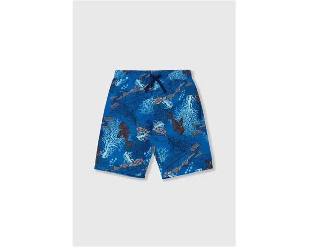 Lego pantaloni scurti de baie copii culoarea albastru marin