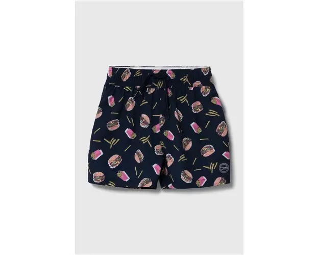 Abercrombie & Fitch pantaloni scurti de baie copii culoarea albastru marin