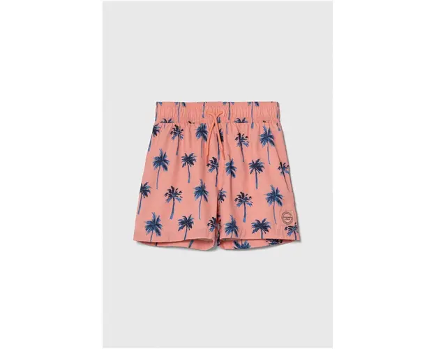 Abercrombie & Fitch pantaloni scurti de baie copii culoarea portocaliu