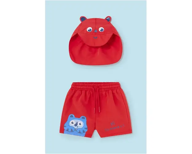 Mayoral pantaloni scurti de baie pentru bebelusi culoarea rosu