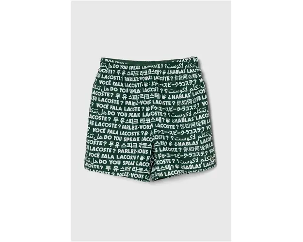 Lacoste pantaloni scurti de baie copii culoarea verde