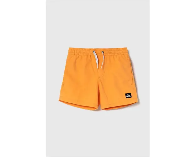 Quiksilver pantaloni scurti de baie copii SOLID YTH 14 culoarea portocaliu