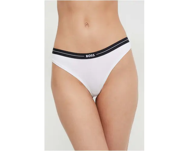 BOSS tanga 3-pack culoarea alb 50510030