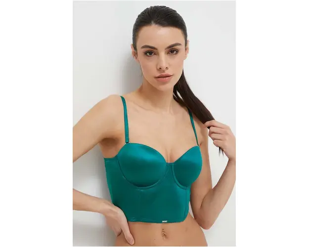 BOSS sutien culoarea verde, uni 50510032