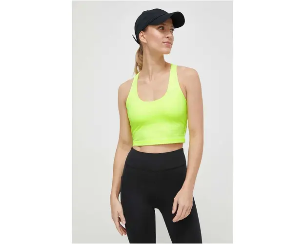 Dkny sutien sport culoarea galben, neted