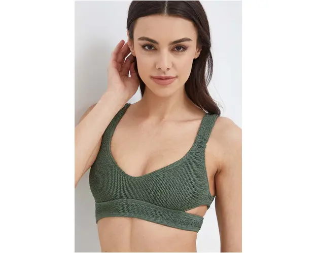 Bond Eye sutien de baie culoarea verde, cupa moale