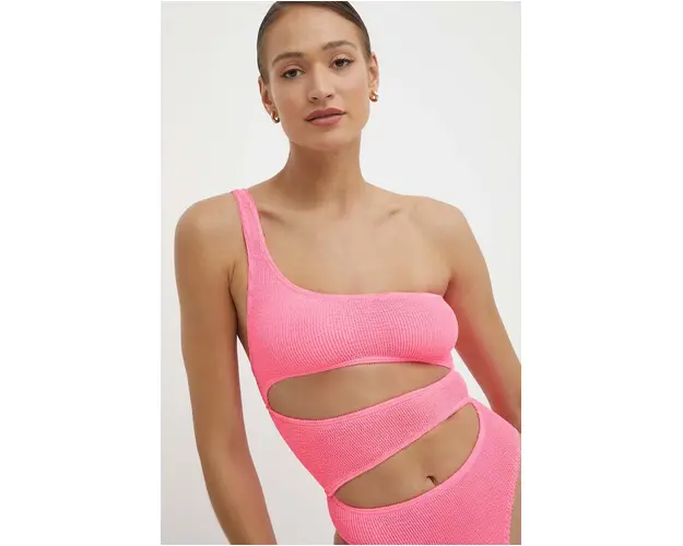 Bond Eye costum de baie dintr-o bucata culoarea roz, cupa moale