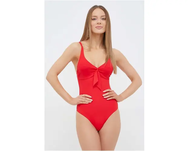 Melissa Odabash costum de baie dintr-o bucata culoarea rosu, cupa moale