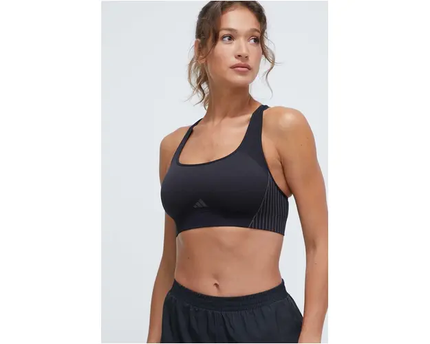 adidas Performance sutien sport culoarea negru IQ3375