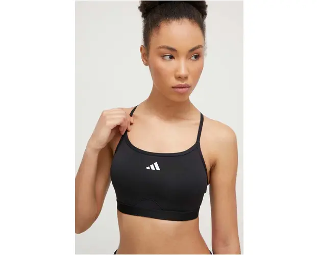 adidas Performance sutien sport Aeroreact culoarea negru IQ3388