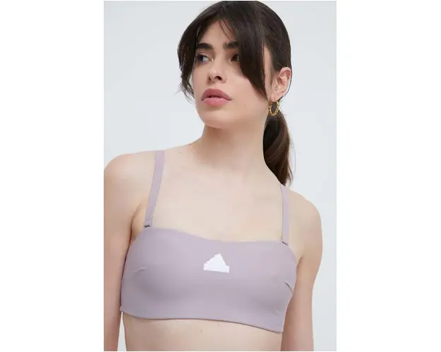 adidas sutien de baie culoarea violet, cupa usor rigidizata IR9641