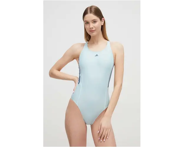 adidas Performance costum de baie dintr-o bucata culoarea turcoaz, cupa moale IS1233