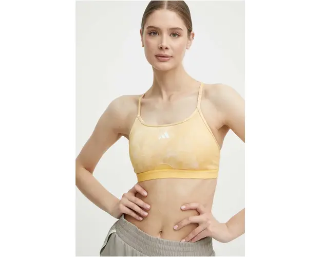 adidas Performance sutien sport culoarea galben, modelator, IS4236