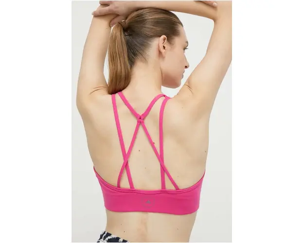 adidas by Stella McCartney sutien sport culoarea roz, IT5718