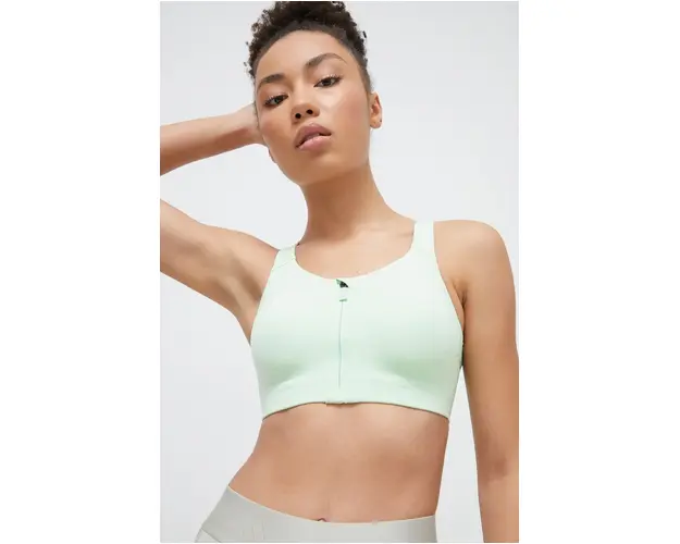 adidas Performance sutien sport Luxe culoarea verde, uni IT6657