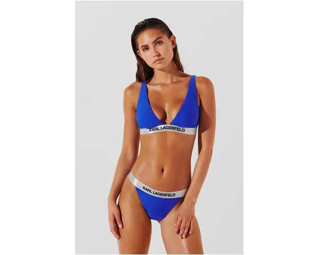 Karl Lagerfeld sutien culoarea negru, neted