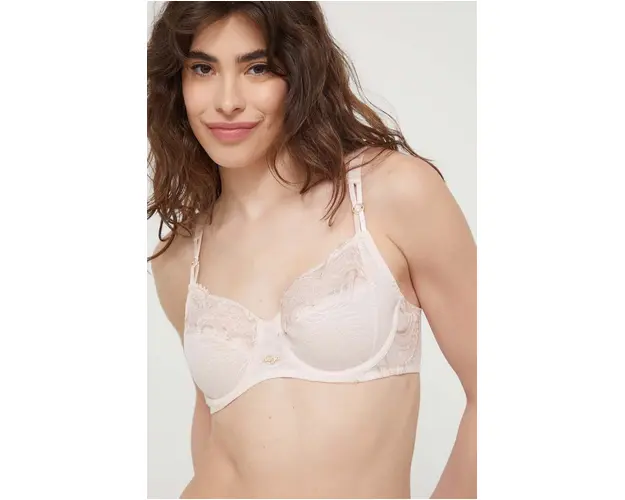 Chantelle sutien culoarea roz, dantela, neted