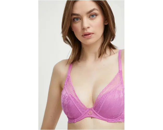 Chantelle sutien culoarea violet, dantela, neted