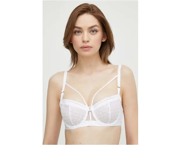 Chantelle sutien culoarea alb, dantela, neted