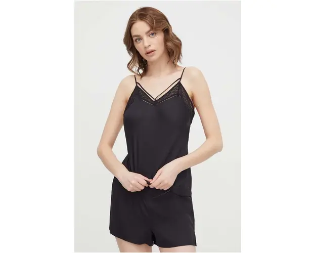 Chantelle maiou de pijama culoarea negru