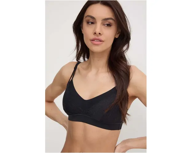 Chantelle sutien SOFT STRETCH culoarea negru, dantela, neted