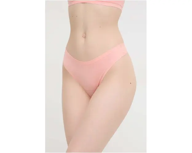 Chantelle tanga SOFT STRETCH culoarea portocaliu