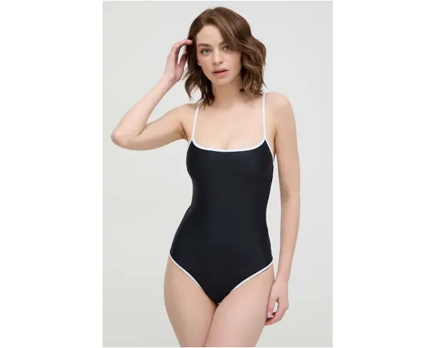 Samsoe Samsoe costum de baie dintr-o bucata culoarea negru, cupa moale