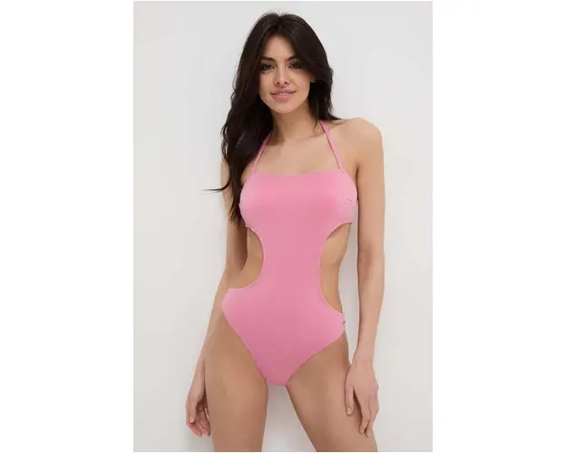 Pepe Jeans costum de baie dintr-o bucata culoarea roz, cupa usor rigidizata