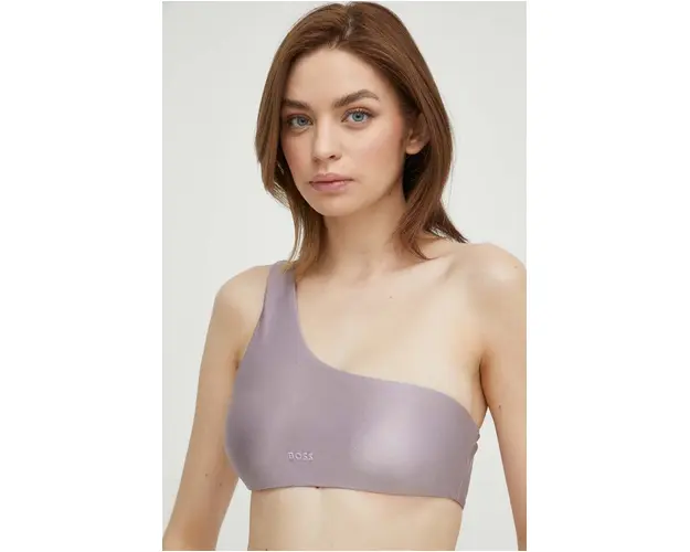 BOSS sutien de baie culoarea violet, cupa rigidizata 50515566