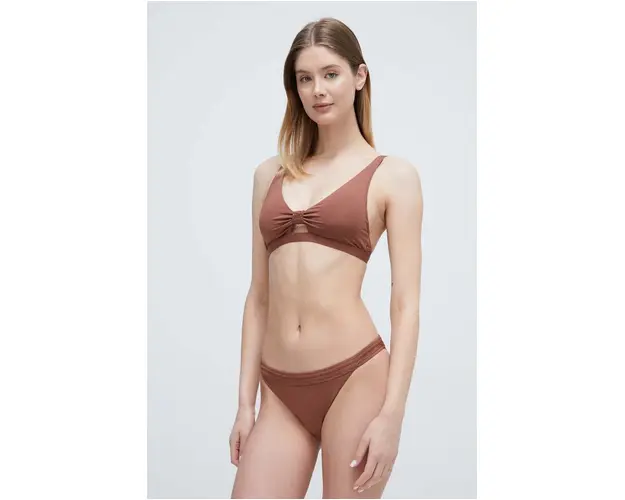 Roxy slip Silky Island culoarea maro ERJX404819