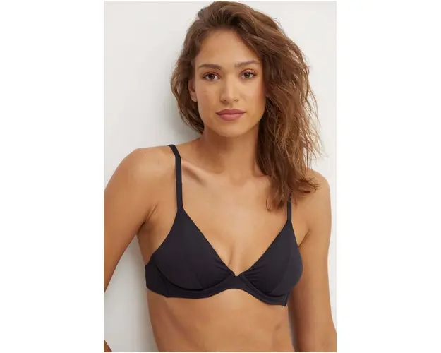 United Colors of Benetton sutien de baie culoarea negru, cupa usor rigidizata