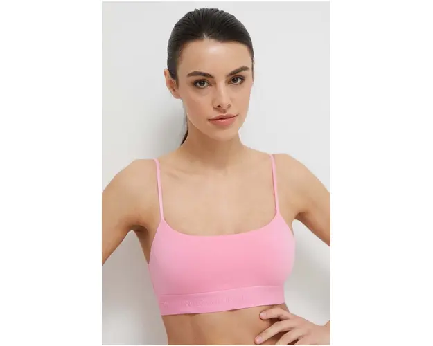 United Colors of Benetton sutien culoarea roz, neted
