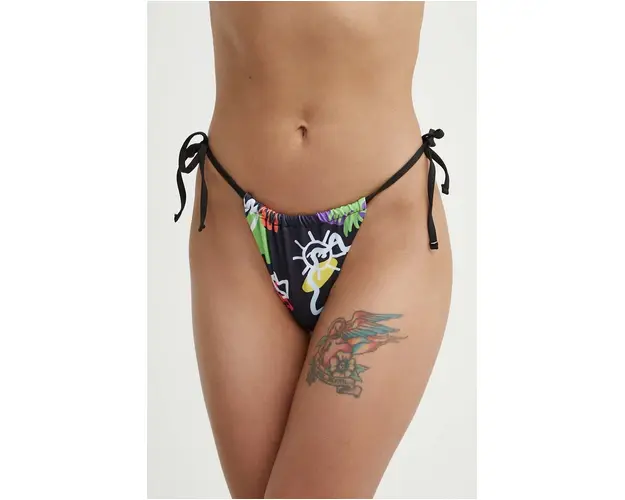 On Vacation sutien de baie Scribbles culoarea negru, cupa usor rigidizata, OVC SW23