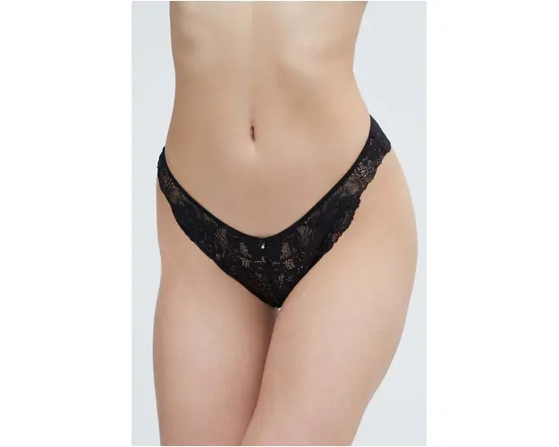 women'secret chiloti FEMININE LACE culoarea negru, 8327294