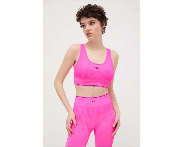 Diesel sutien culoarea roz, uni A13198.0HLAP
