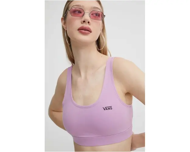 Vans sutien culoarea violet, neted
