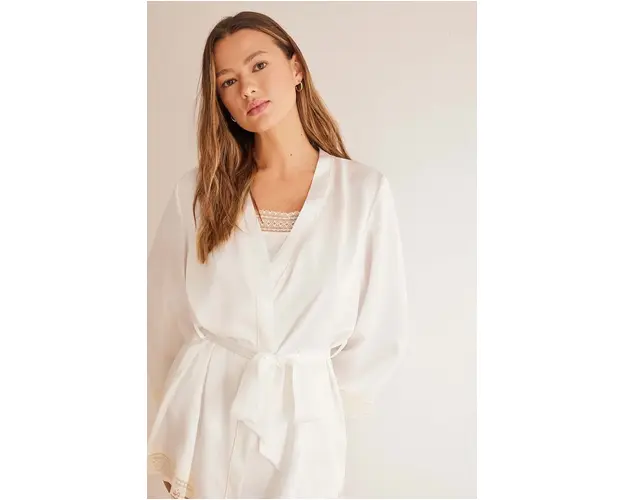 women'secret halat culoarea alb