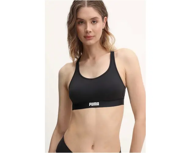 Puma sutien sport culoarea negru, neted, 938315