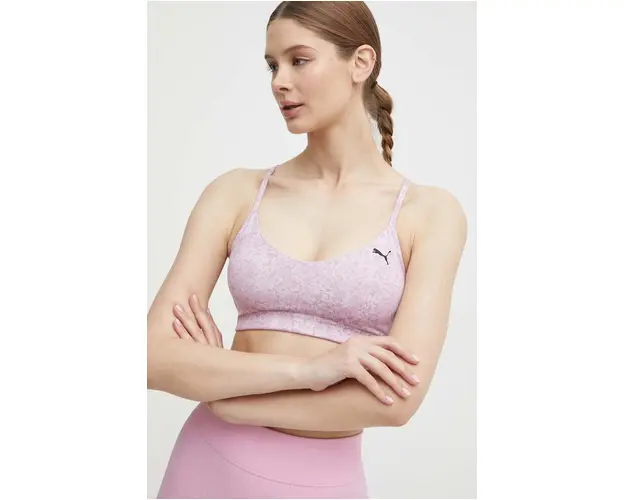 Puma sutien yoga Yogini culoarea roz, modelator, 525084