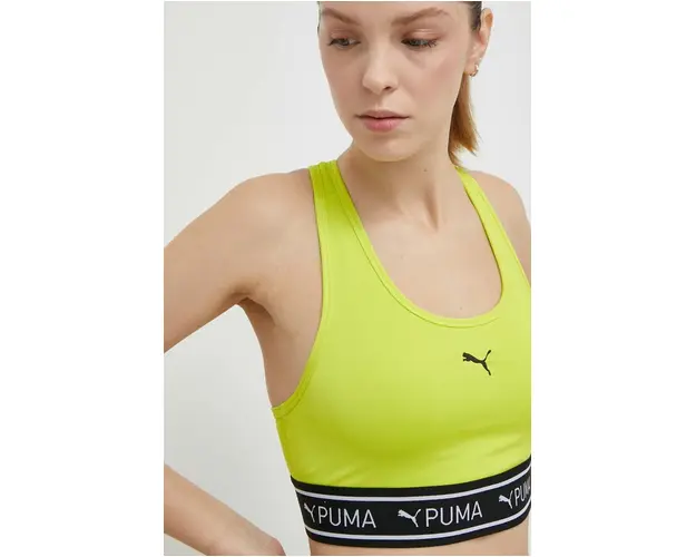 Puma sutien sport 4Keeps culoarea verde, 525319
