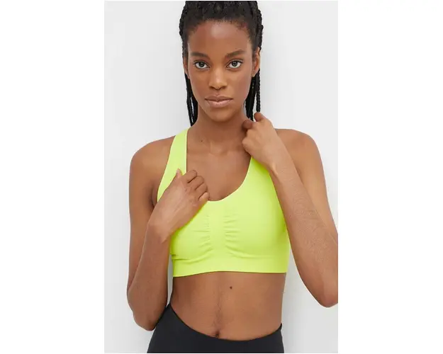 Puma sutien sport 4Keeps Shapeluxe culoarea verde, neted, 524361
