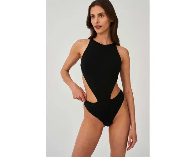 Undress Code body Naked Instinct Bodysuit culoarea negru, neted