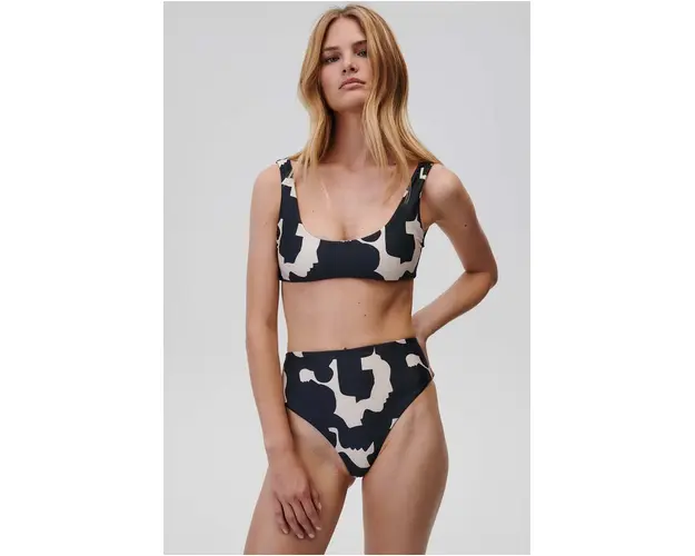 Undress Code sutien de baie Castaway culoarea negru, cupa moale