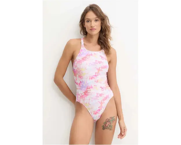 Nike costum de baie dintr-o bucata Hydrastrong Multi Print culoarea negru, cupa moale, NESSE004