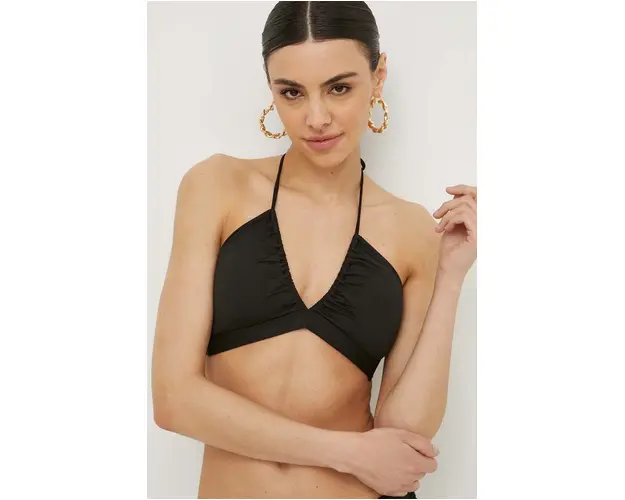 Max Mara Beachwear sutien de baie culoarea negru, cupa usor rigidizata 2416820000000